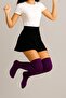 3 Pairs of Cotton Blend Over-The-Knee Socks - 8