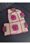 Lily Knitting Rose Motif Crochet Balaclava Hand-Knitted Neck Warmer Beanie - 2