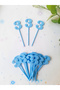 20 Pcs Blue Number 3 Cupcake Picks - Baby Boy 3 Years Old Birthday Cake Decoration Supplies - 4