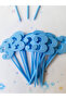 20 Pcs Blue Number 3 Cupcake Picks - Baby Boy 3 Years Old Birthday Cake Decoration Supplies - 3