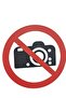 Warning Sign - Taking Photos Prohibited - 29 cm × 32 cm Foil Printing on Decorative Board Warning Sign 5 mm - 5