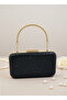 Black Color Crystal Stone Women's Evening Dress Bag - 3
