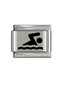 Italian Steel Bracelet Charm Silver Color Laser Printing Does Not Lose Color Does Not Tarnish Steel