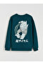 Crew Neck Dragon Ball Printed Men's Thick Sweatshirt - 4