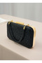 Black Color Crystal Stone Women's Evening Dress Bag - 4