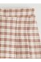 Elastic Waist Plaid Girls' Shorts Skirt and Pantyhose (W5) - 4