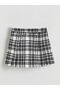 Two Mt Shop Quality Lcw Kids Ecru Elastic Waist Tweed Shorts Skirt for Girls - 2