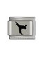Italian Steel Bracelet Charm Silver Color Lover Couple Combination Laser Printing Does Not Fade Does Not Tarnish Steel