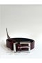 Women's Belt Burgundy Belt Skirt Belt Pants Belt Burgundy Belt with Silver Buckle