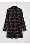 Lcwaikiki Classic Black Belted Plaid Women's Shirt Tunic - 5
