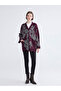 Seray New Season V-Neck Patterned Oversized Women's Knitwear Cardigan - 2