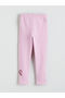 Özmarka New Season Elastic Waist Ribbon Detailed Girls' Leggings 2-Piece Set - 4