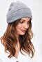 Women's Gray Basic Beanie