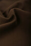 Men's Dark Brown Slim Fit Pockets Covered Snap Fasteners Thin Cashmere Jacket Coat 2500559 - 3