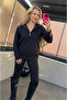 Black Zippered Bearded Sweater - 3