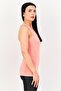 Women Dri Fit Sleeveless Running Tank Top, Dark Peach - 2