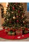 Christmas Santa Embroidered Pine Tree Cover (90cm) - 3
