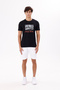 Crew Neck Relaxed Fit Soft Textured Front Printed Short Sleeve T-Shirt