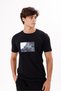 Rectangular Photo Printed Soft Textured Crew Neck Short Sleeve Relaxed Fit T-Shirt - 7