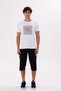 Silhouette of Printed Bicycles on a Square Grid Floor Comfortable Fit Short Sleeve T-Shirt