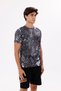 Modern Print Detailed Lightweight Jersey Fabric Comfortable Fit Crew Neck T-Shirt - 5
