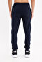 Honeycomb Patterned Elastic Waist Side Pockets Narrow Leg Sports Sweatpants - 3