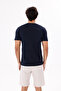 Geometric Pattern on the Front Printed Crew Neck Cotton T-Shirt - 3