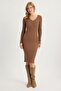 Knitwear Glitter V-Neck Dress