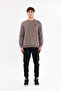 Minimal Logo Crew Neck Ribbed Cuff Comfortable Fit Transitional Sweatshirt - 2