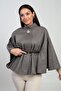 Women's Single-Button Belted Cashmere Poncho