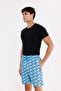 Palermo Digital Printing Quick Dry Comfortable Fit Adjustable Waist Pocket Swim Shorts - 7