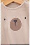 Baby Teddy Bear Face Long Sleeve Snap Fastener Bodysuit 🐻 - 2