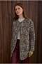 Patterned Quilted Jacket Carnation Pattern