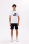 Rectangular Photo Printed Soft Textured Crew Neck Short Sleeve Relaxed Fit T-Shirt