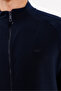 Striped Surface Effect Relaxed Fit Half Button Transitional Polo Neck T-Shirt - 7
