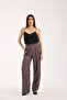 Women's Baggy Pants - Loose Pants with Pockets and Front Folding - 5