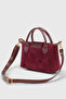 Suede Burgundy Versatile Pu Leather Crossbody Bag - 2
