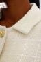 Ecru Gold Button Tweed Jacket 02014 - 2