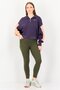 Women Oversized Fit Long Sleeve Outdoor Hoodie, Purple - 4