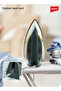 SHOWY 1200W Electric Iron Box, Non-Stick Ceramic Sole Plate, 5 Temp Settings, Lightweight - 5