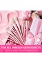 Pink Makeup Brushes Set 14Pcs - 6