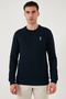 U.S. Polo Cotton Regular Fit Logo Crew Neck Sweat Men's Sweat G081Gl0822249136