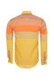 Men's Color Block Striped Woven Shirt – Yellow Orange - 2