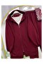Hooded Zippered Kangaroo Pocket Casual Jacket Pants Two-Piece Set - 2