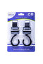 Double Baby Stroller with Hooks - Grey - 4