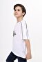 Boy's Printed Crew Neck Short Sleeve T-Shirt - Piped Detail - 2