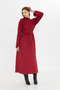 Women's Turtleneck Spanish Sleeve 2 Thread Maxi Length Dress - 6