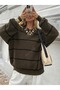 Women's Thin Striped Crew Neck over Size Knitwear Sweater, Knitwear Sweater Fmoda1200 - 6