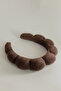 Brown Spa Hair Band Towel Crown - 4