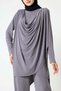Sandy Draped Asymmetric Tunic & Pants Two-Piece Set – Elegant Everyday Chic - 5